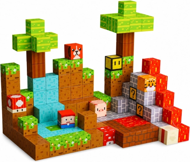 Pixelový design, který inspiruje ke hře