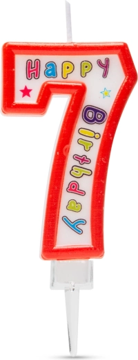 Dortová svíčka číslo 7