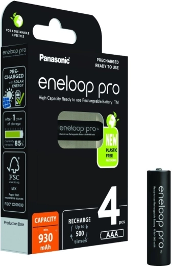 Nabíjecí baterie ENELOOP PRO AAA 930 mAh – sada 4 ks