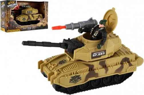 plastový tank s vojákem na setrvačník