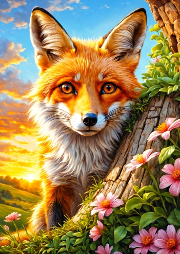 Puzzle Zvědavá liška 1000 dílků