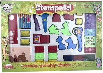 Kreativní sada razítek v kufříku pro děti