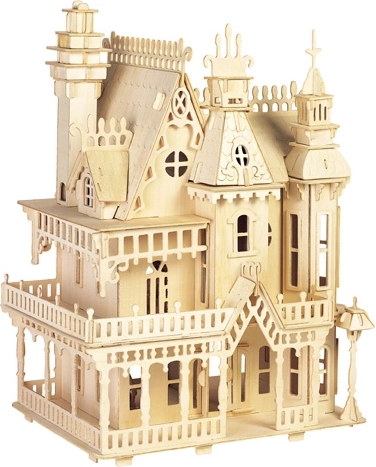 Woodcraft dřevěné 3D puzzle – vila