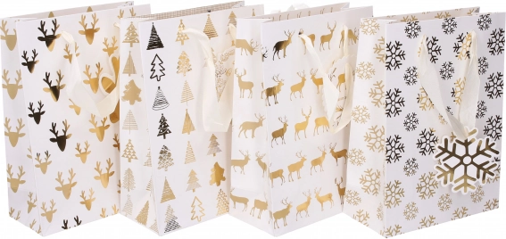 Dárková papírová taška S Vánoce 23,5 × 17,5 × 8 cm