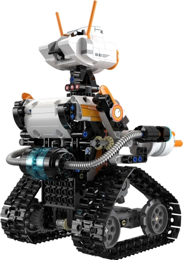 Pásový robot s pohyblivými částmi