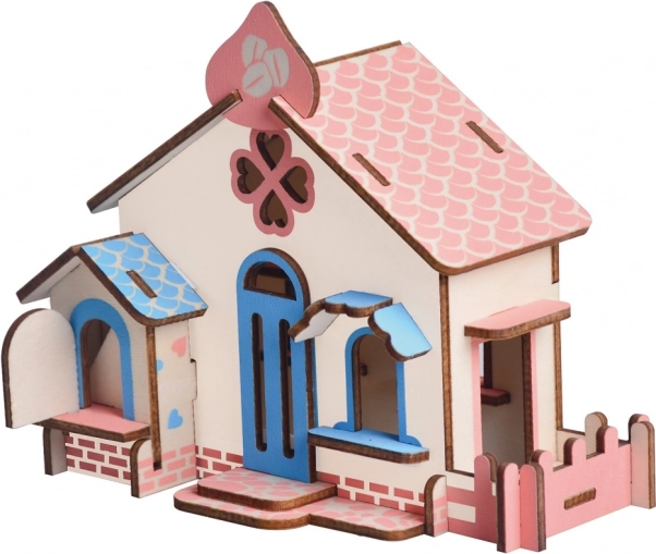 Dřevěné 3D puzzle Čokoládový dům pro děti