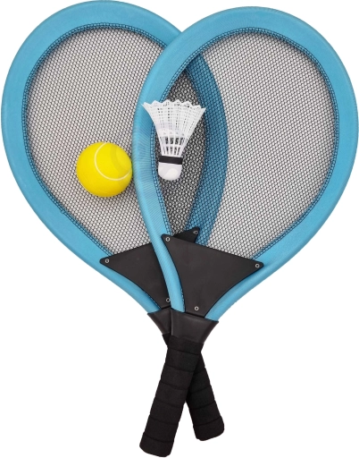 dětská sportovní sada raketek na tenis a badminton Woopie