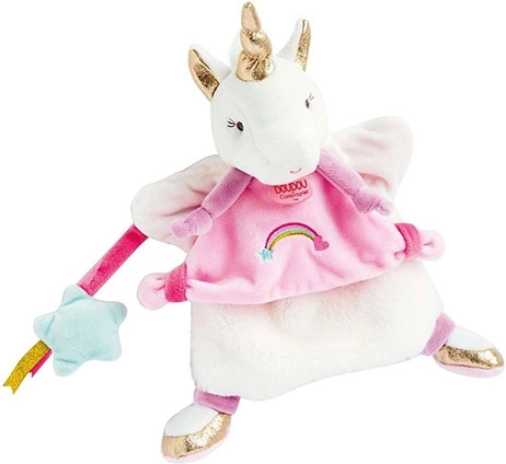Doudou plyšová maňuška Jednorožec