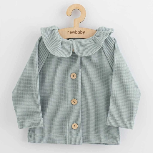 Kojenecký kabátek na knoflíky new baby luxury clothing laura šedý 86 (12–18 m)