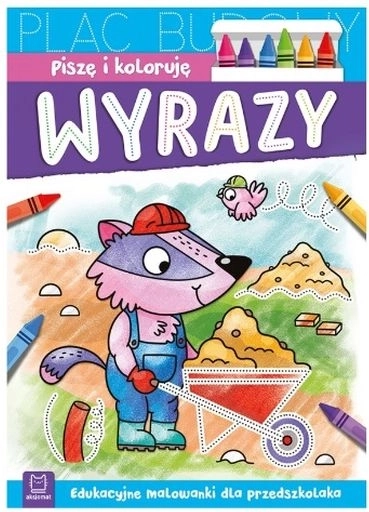 Píšu a vybarvuji – slova (edukační omalovánky pro předškoláky)