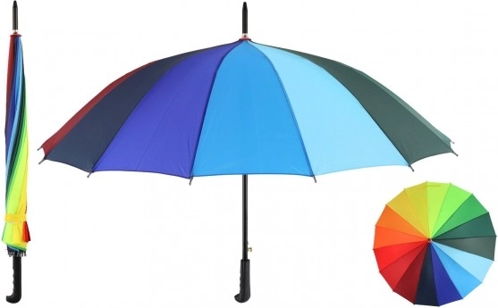 Barevný duhový vystřelovací deštník 78 cm