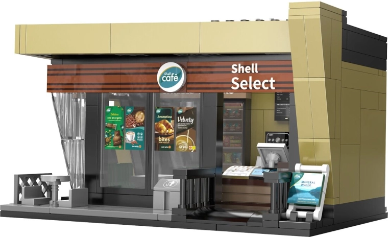 CaDA Shell Select Café stavebnice v měřítku 1:30