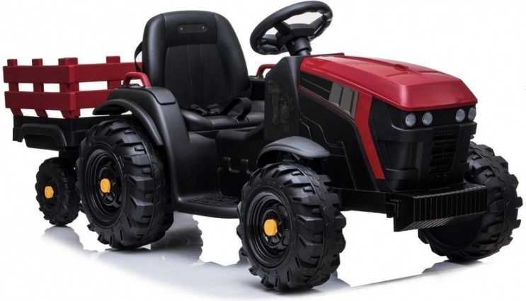 Bateriový traktor s přívěsem BDM0925 Červený