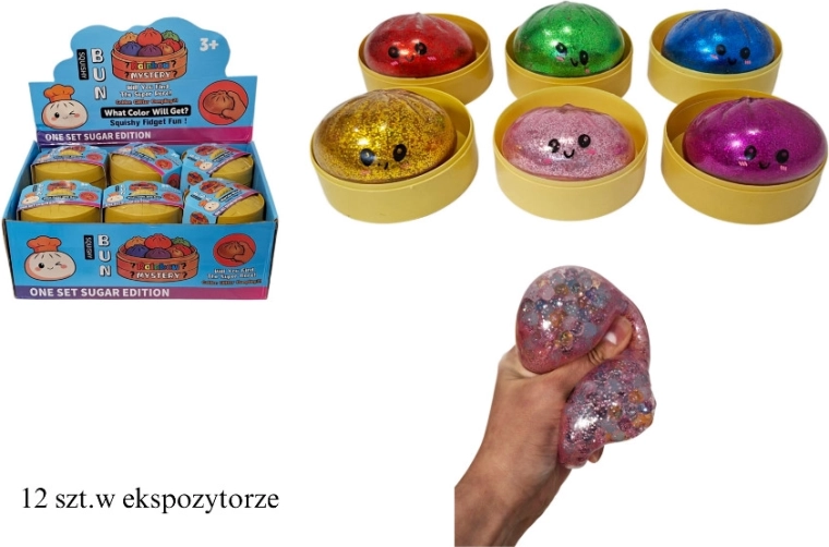 Antistresový gniotek taštička s třpytkami (hydrogel)