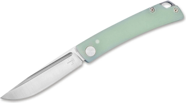 Böker Plus Celos Jade kapesní nůž 6,7 cm, světle zelená G10