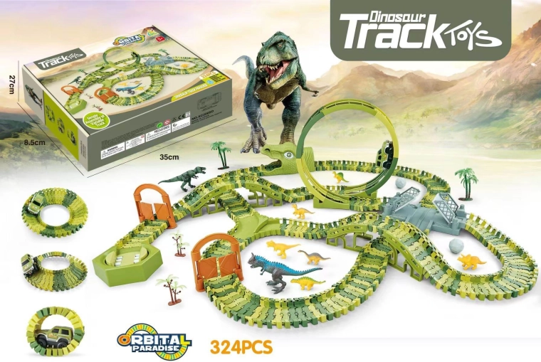 Dinosauří park – vláčkodráha a autíčko