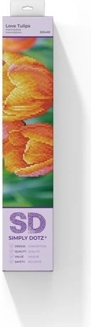 Diamond Dotz Love Tulips – sada na diamantové vyšívání 35 × 27 cm