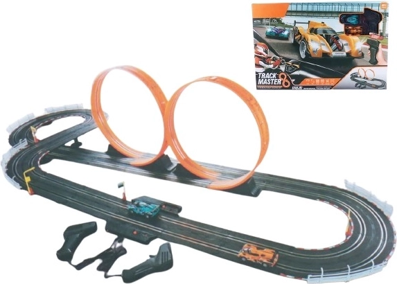 Závodní autodráha se dvěma smyčkami