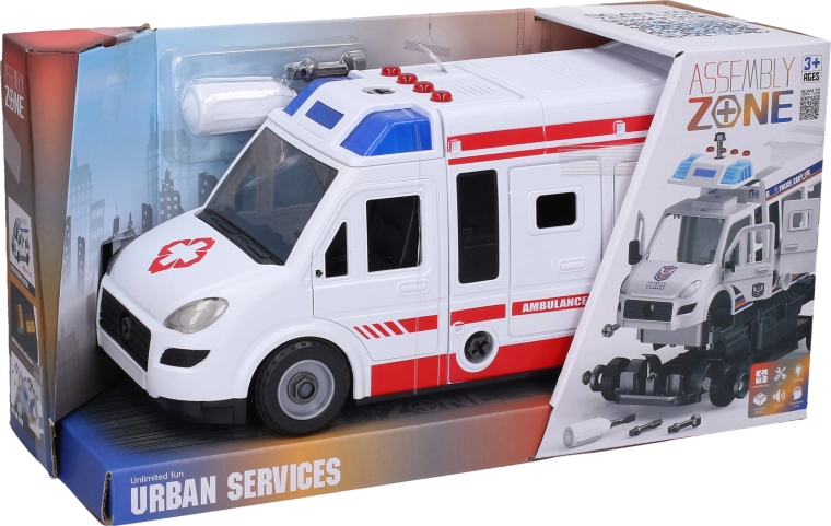 Šroubovací sanitka se světelnými a zvukovými efekty 31 cm