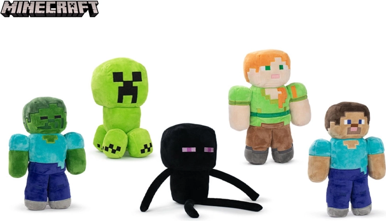 Minecraft plyšová postavička 30 cm (5 variant), od narození