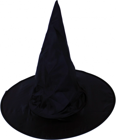 Černý čarodějnický klobouk pro dospělé
