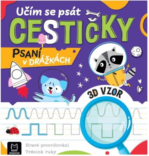 Učím se psát cestičky – psaní v drážkách - 1 kus