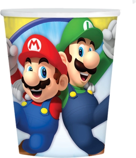 Kelímky Super Mario 250 ml (8 ks)