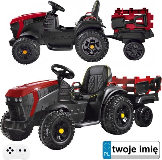 Dětský traktor na akumulátor s přívěsem – Standard