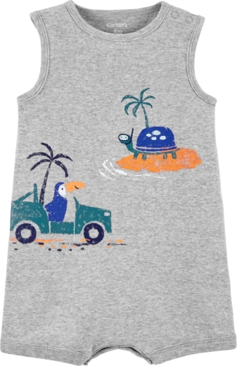 Carter's letní overal tropical grey pro chlapce