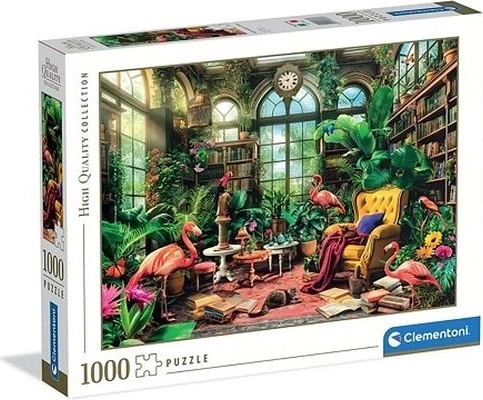 Clementoni puzzle 1000 dílků The greenhouse library