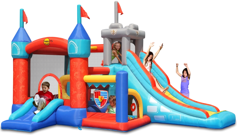 Happy Hop skákací nafukovací hrad Rytířský hrad 13 v 1