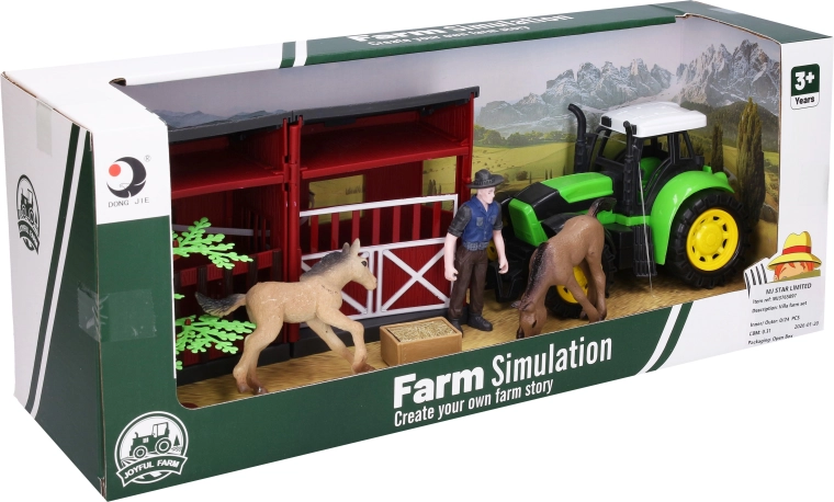 Farma s traktorem – herní set 22 cm - 1 kus