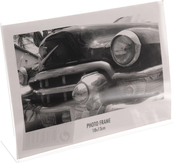Fotorámeček transparentní 18 × 13 cm