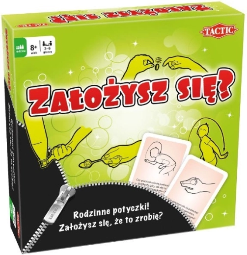 Rodinná desková hra Założysz się? – sázky, úkoly a vědomosti