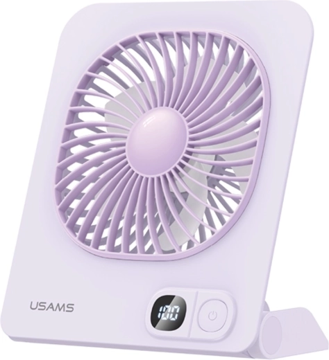 USAMS magnetický stolní ventilátor fialový