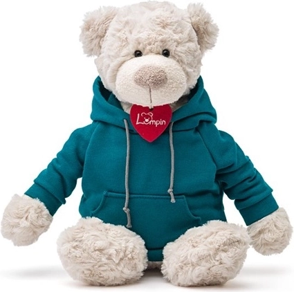 Woodyland plyšový medvídek Spencer v modré mikině 36 cm