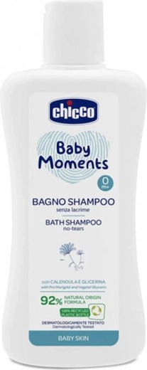 Chicco sprchový gel 2v1 na vlasy a tělo Baby Moments 200 ml