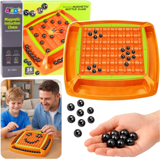 Magnetická strategická stolní hra s kuličkami pro 1–4 hráče