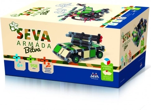 Stavebnice SEVA Armáda – bitva, 958 dílků