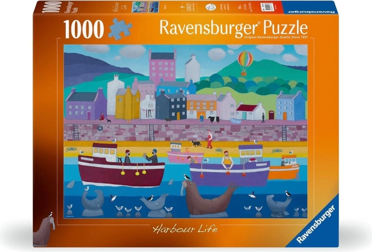 Ravensburger puzzle Život v přístavu 1000 dílků