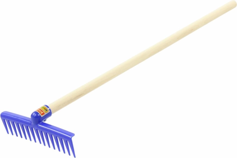 Široké zuby pro snadné hrabání