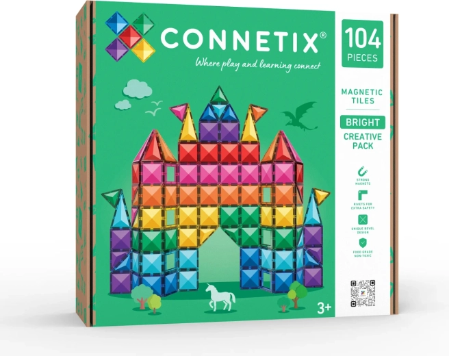 Bright Creative Pack magnetická stavebnice 104 dílků