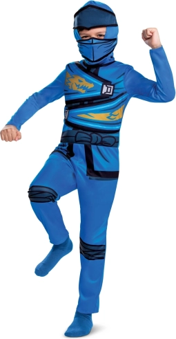 Lego Ninjago kostým Jay pro děti 4–6 let