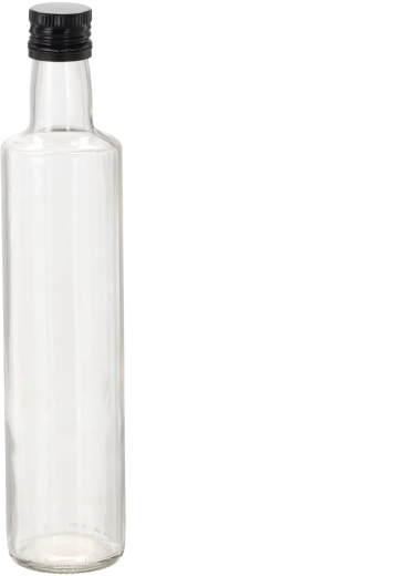 Skleněná láhev Dorica 500 ml s bílým šroubovacím uzávěrem 31,5 mm (8 ks)