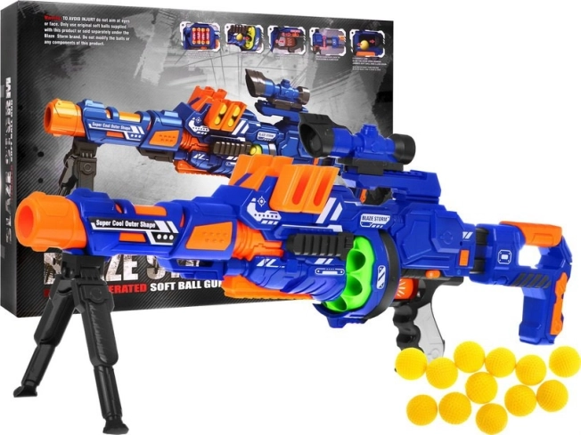 modulární dětská puška blaze storm 8+ s pěnovými kuličkami a doplňky