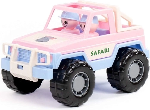 Safari jeep růžový – hračka s figurkami