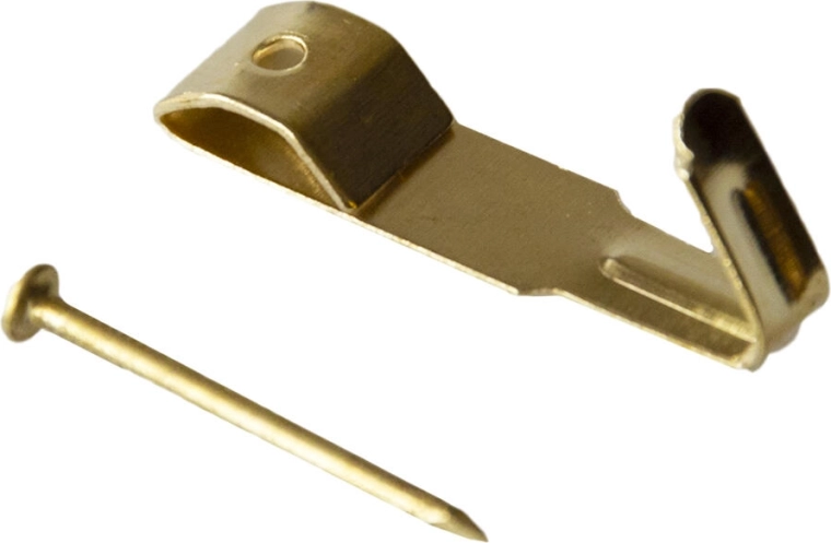 Kovový háček na zeď IXA velikost 1, mosazný, 250 ks