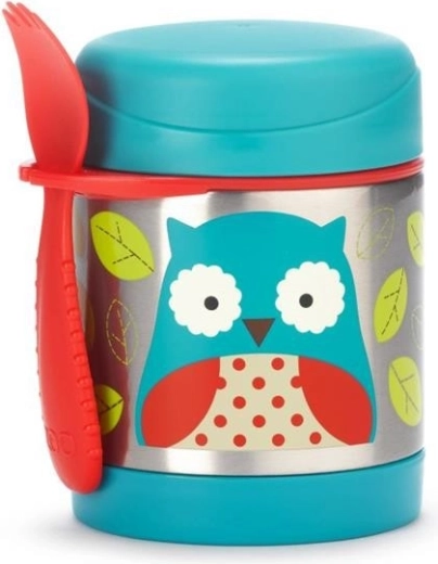Skip Hop Zoo termoska na jídlo se sporkem sovička 325 ml