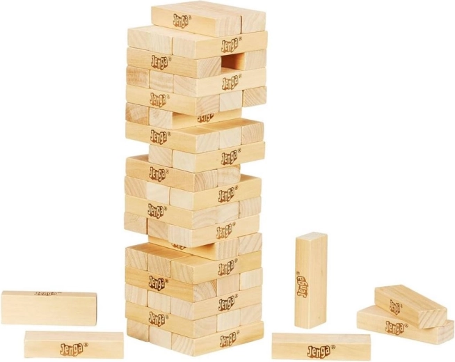 54 dřevěných dílků pro klasickou hru