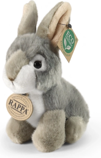Rappa plyšový králík šedý sedící Eco-Friendly 16 cm